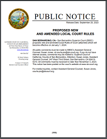 Proposed New And Amended Local Court Rules Effective January 1, 2024 ...